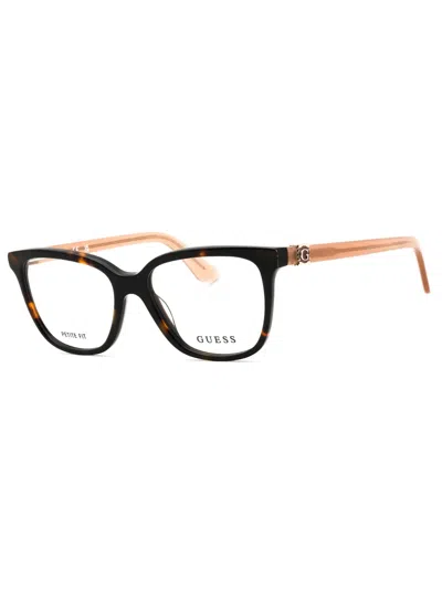 Guess Rectangular Women's Eyeglasses - Modern Premium Acetate Design In Brown