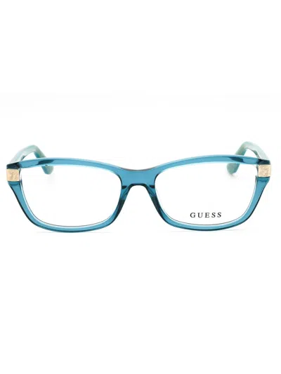 Guess Rectangular Women's Eyeglasses In Yellow