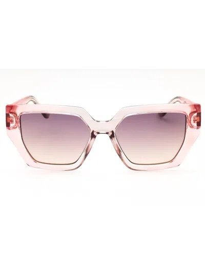 Guess Rectangular Women's Sunglasses In Pink