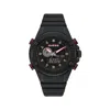 Guess Black Resin Watch In Black