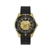 Guess Black Resin Watch In Black