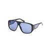 Guess Black Resin Sunglasses In Blue