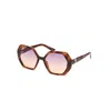 Guess Brown Resin Sunglasses In Brown