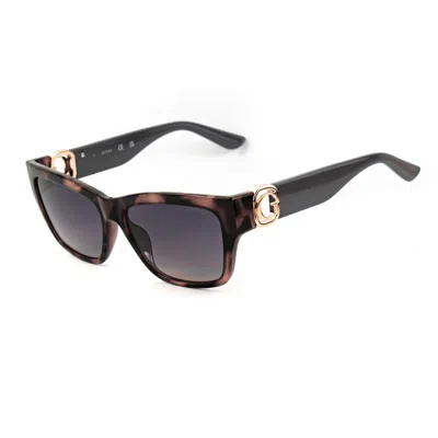 Guess Brown Resin Sunglasses In Black