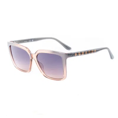 Guess Gray Resin Sunglasses In Purple