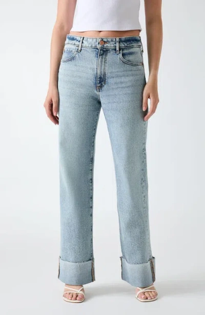 Guess Rey Wide Leg Jeans In Blue