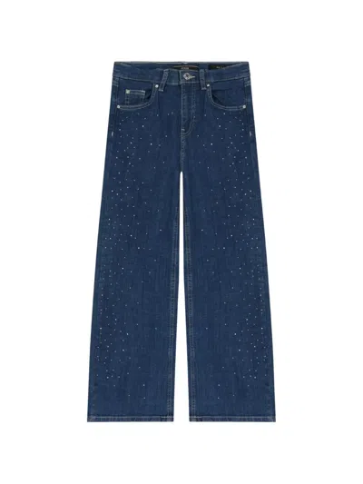 Guess Kids' Rhinestone-detail Jeans In Blue