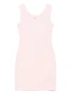 Guess Ribbed Dress In Pink