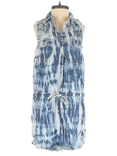 Pre-owned Guess Romper In Blue