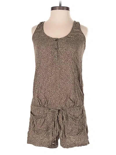 Pre-owned Guess Romper In Brown
