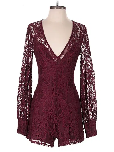 Pre-owned Guess Romper In Burgundy