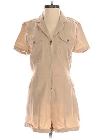 Pre-owned Guess Romper In Tan