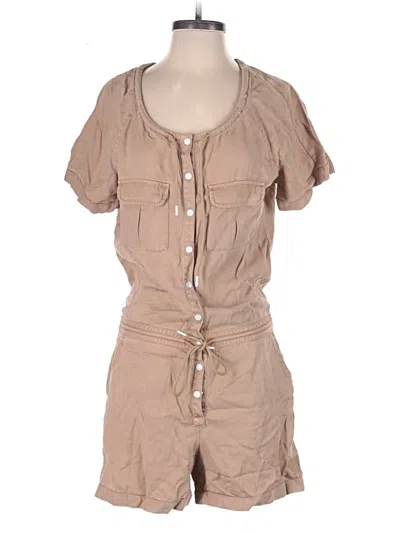 Pre-owned Guess Romper In Tan