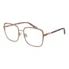 Guess Rose Gold Metal Glasses Women's (frames) In Brown