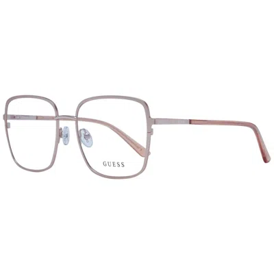 Guess Rose Gold Metal Glasses Women's (frames) In Gold