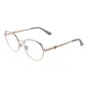 Guess Rose Gold Metal Glasses Women's (frames) In Brown