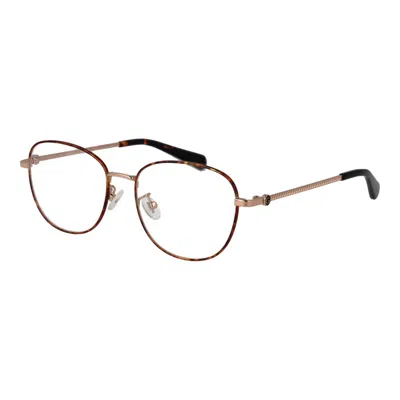 Guess Rose Gold Women Glasses Frame In Brown