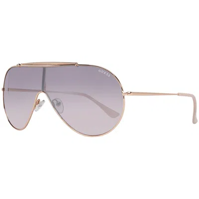 Guess Rose Gold Women Sunglasses In Blue