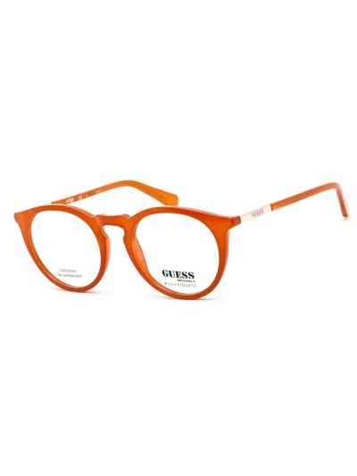 Guess Round Men's Eyeglasses - Model Gu8236 In Orange