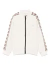 Guess Rubberised-logo Sweatshirt In Neutrals