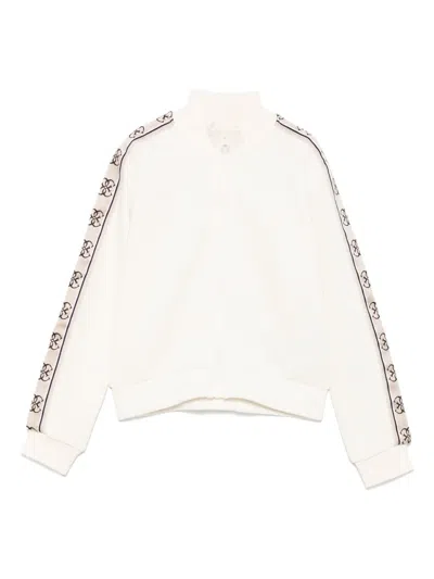 Guess Kids' Rubberised-logo Sweatshirt In Neutrals