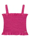 Guess Ruched Tank Top In Pink