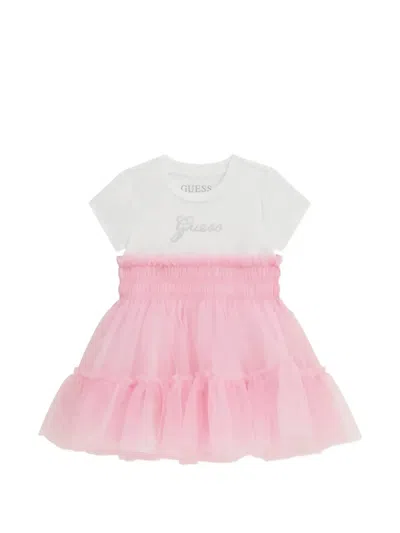 Guess Kids' Ruffled Dress In Multi