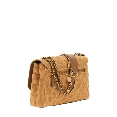 Guess Sac Matelassée En Coton Mélangée In Brown