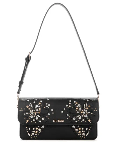 Guess Sadie Small Shoulder Bag In Black