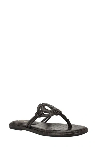 GUESS GUESS SAIME CROC EMBOSSED SANDAL