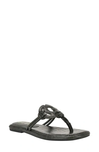 GUESS GUESS SAIME CROC EMBOSSED SANDAL