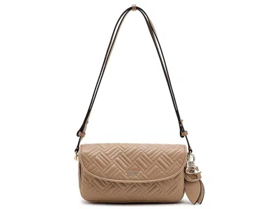 Guess Sally Convertible Crossbody Flap Cross Body Handbags Beige: One Size In Sand