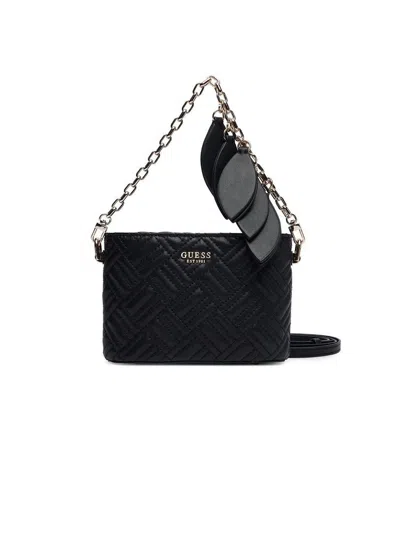 Guess Sally Mini Bucket Crossbody Bag In Black
