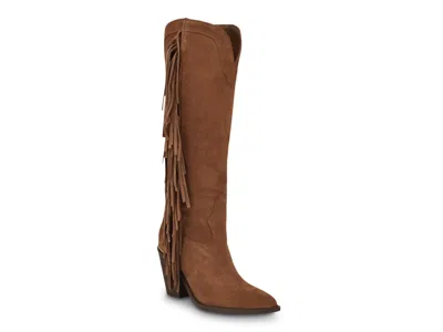 Guess Sashle Western Boot In Brown