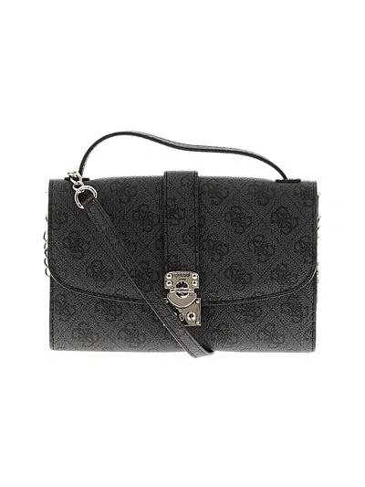 Pre-owned Guess Satchel In Black
