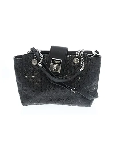 Pre-owned Guess Satchel In Black