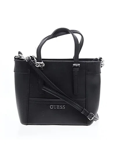 Pre-owned Guess Satchel In Black