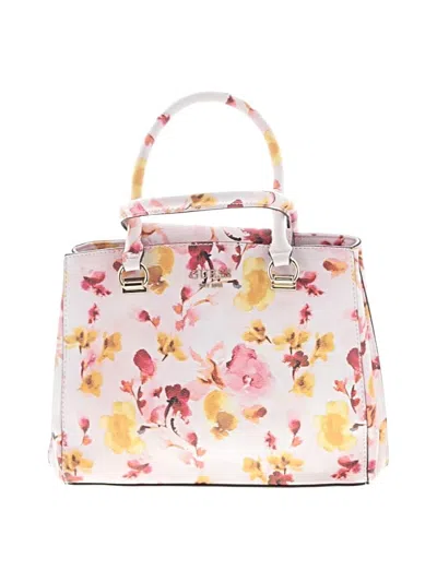 Pre-owned Guess Satchel In Pink