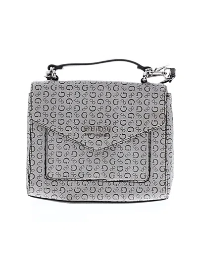 Pre-owned Guess Satchel In Silver