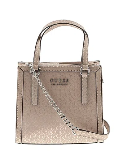 Pre-owned Guess Satchel In Silver