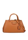Guess Satchel Woman  Hwbg9637060-car Brown In Brown