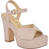 Guess Saylin Ankle Strap Platform Sandal In Light Pink