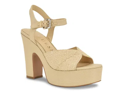 Guess Saylin Platform Sandal In Brown