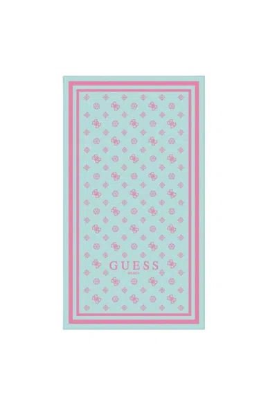 Guess Sea Towel Jacquard In Blue