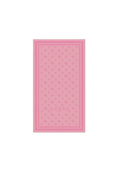 Guess Sea Towel Jacquard In Pink