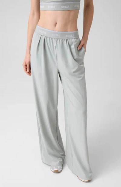 Guess Selene Wide Leg Sweatpants In Gray