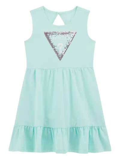 Guess Sequin-embellished Dress In 绿色