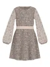 Guess Sequin-embellished Dress In Grey