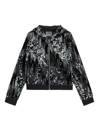 GUESS SEQUIN-EMBELLISHED HOODIE