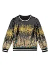 Guess Sequin-embellished Sweatshirt In Black